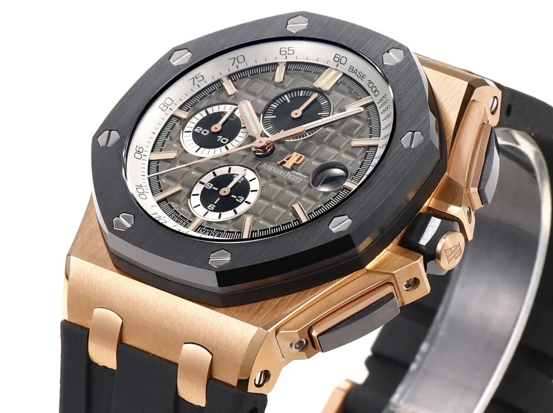 JH Factory Audemars Piguet Royal Oak Offshore Rose Gold Black Super Clone Replica Watch - 图片 4