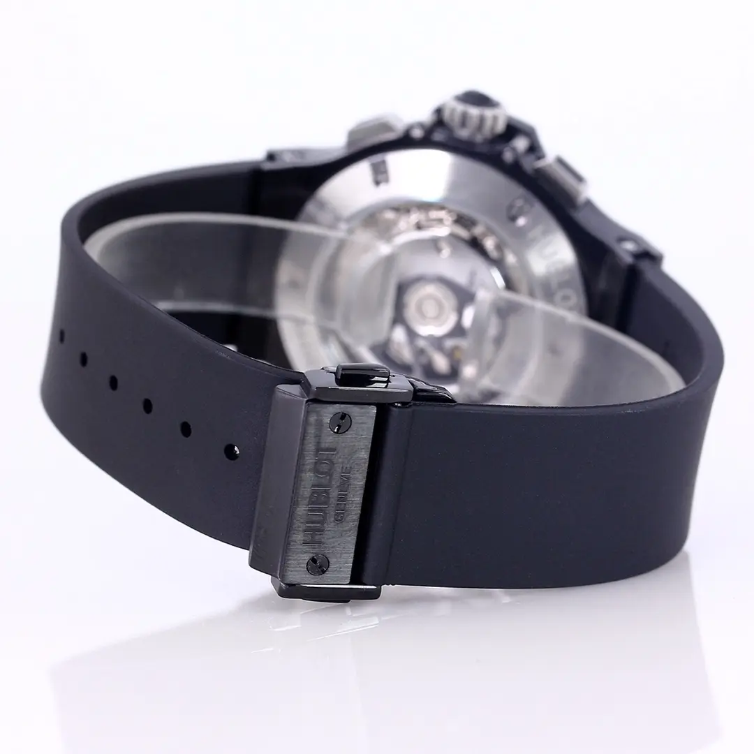 JJ Factory Hublot Big Bang 44mm Black Ceramic Chronograph Watch with Rubber Strap – Super Clone Quality - 图片 9