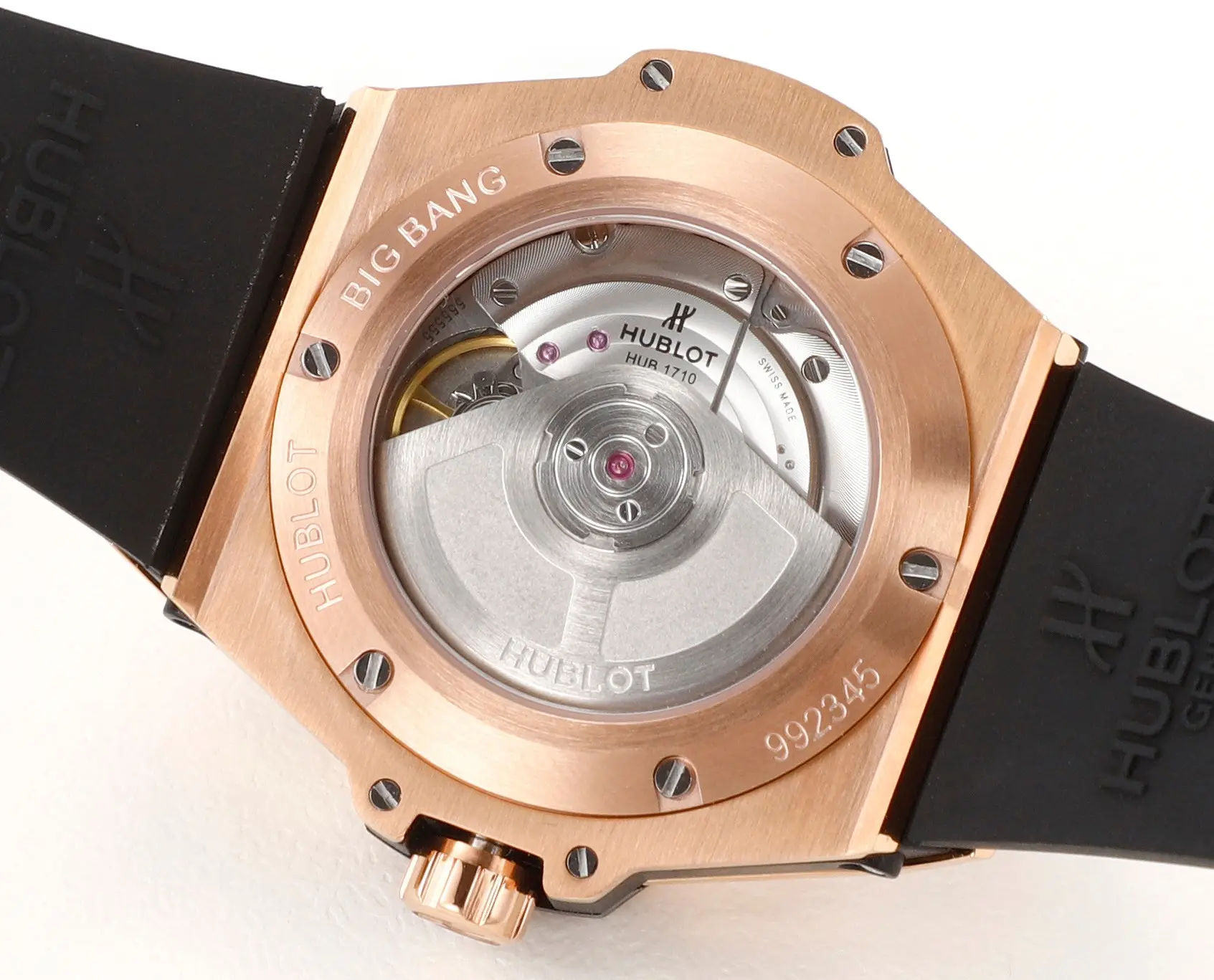 JJ Factory HUBLOT Big Bang One-Click Rose Gold and Black Diamond-Set Automatic Watch – 39mm – Super Clone Edition - 图片 8