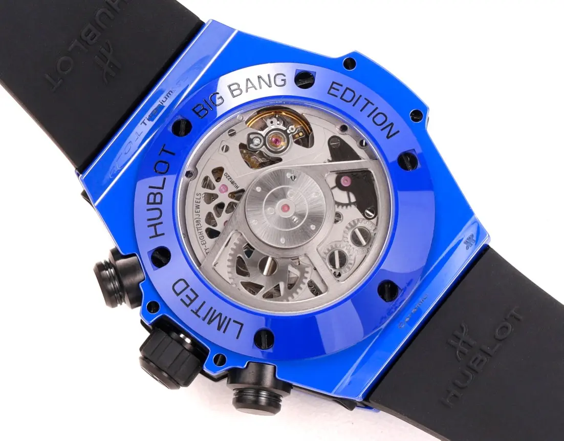 JJ Factory Hublot Big Bang Unico Blue Ceramic Chronograph Watch – 45mm Rubber Strap, Super Clone Edition - 图片 8