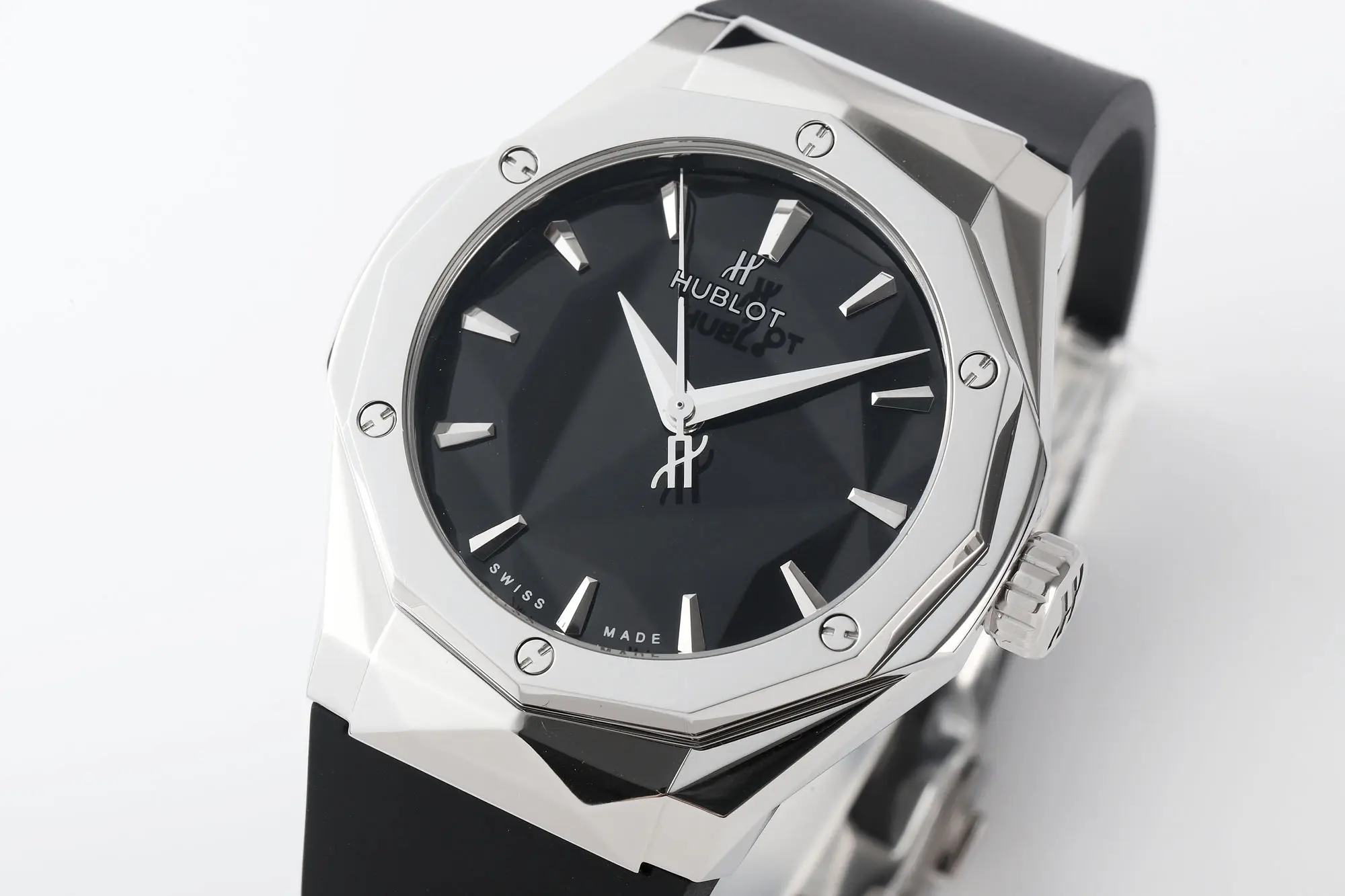 JJ Factory Hublot Classic Fusion x Richard Orlinski Black Dial Stainless Steel Rubber Strap Super Clone Watch - 图片 2