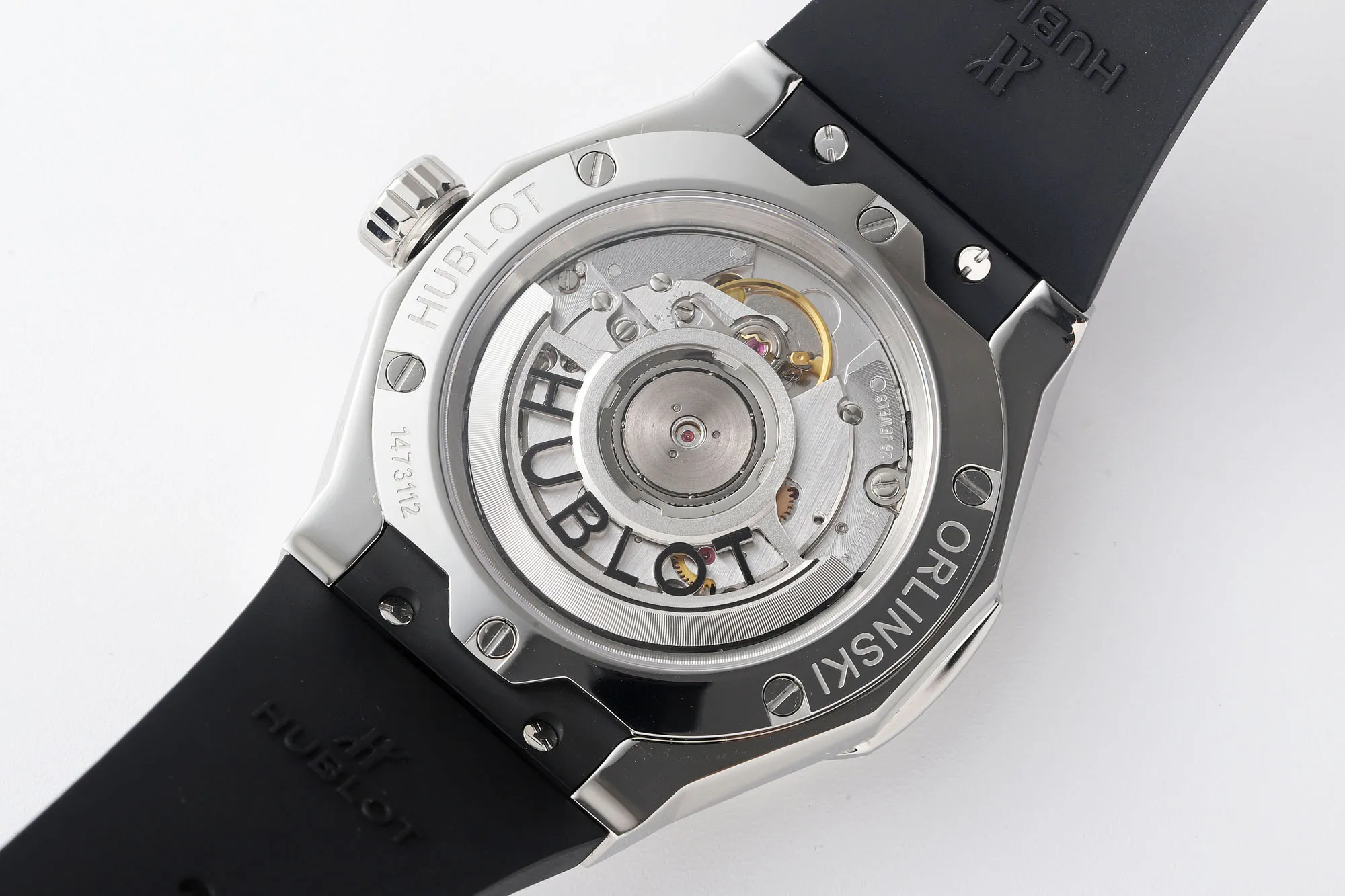JJ Factory Hublot Classic Fusion x Richard Orlinski Black Dial Stainless Steel Rubber Strap Super Clone Watch - 图片 4