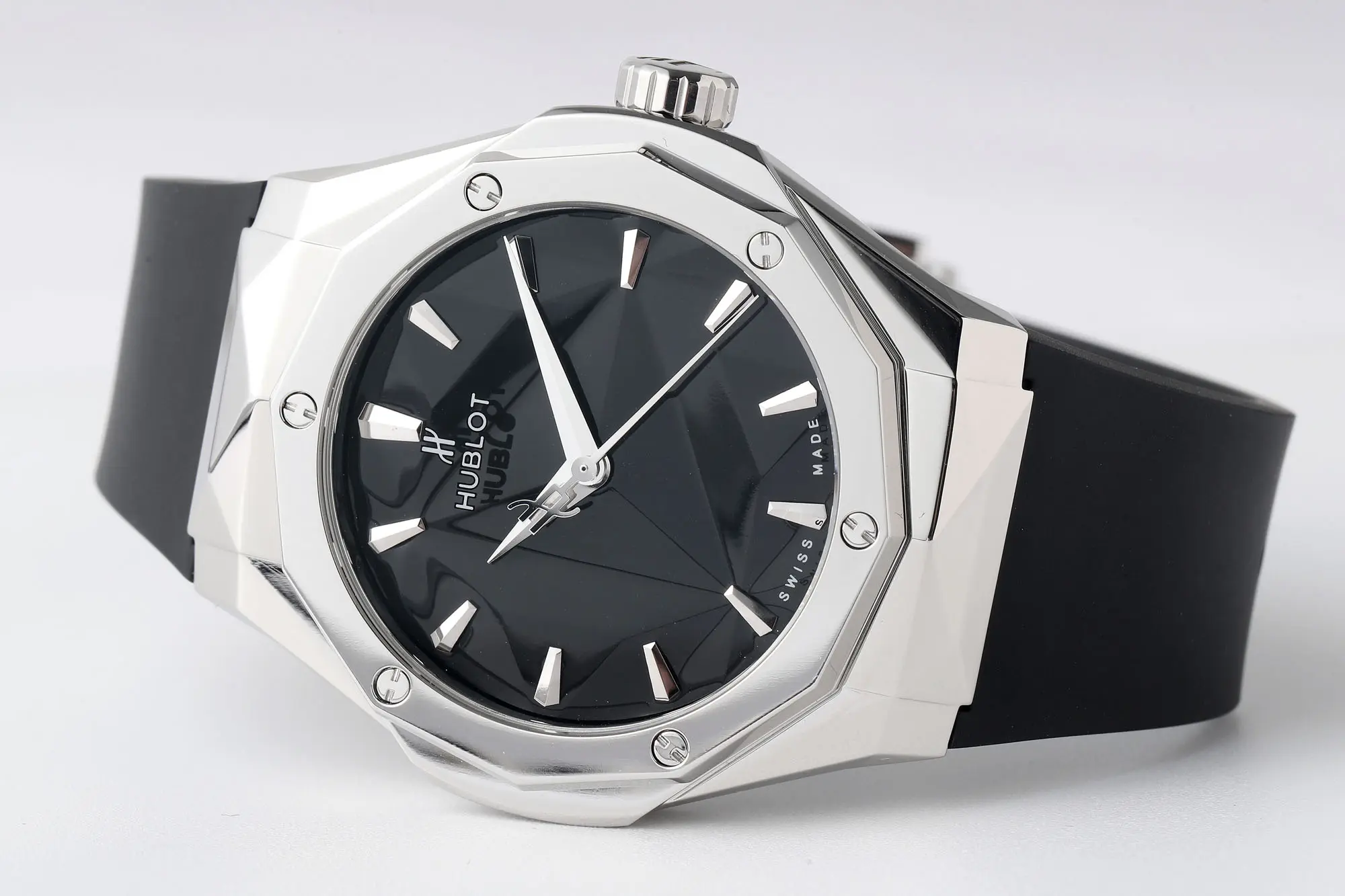 JJ Factory Hublot Classic Fusion x Richard Orlinski Black Dial Stainless Steel Rubber Strap Super Clone Watch - 图片 6