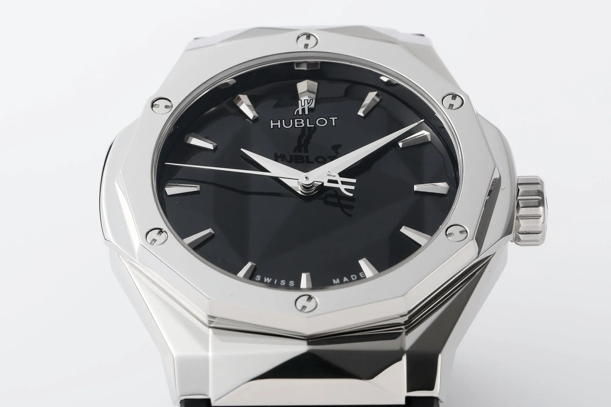 JJ Factory Hublot Classic Fusion x Richard Orlinski Black Dial Stainless Steel Rubber Strap Super Clone Watch - 图片 7