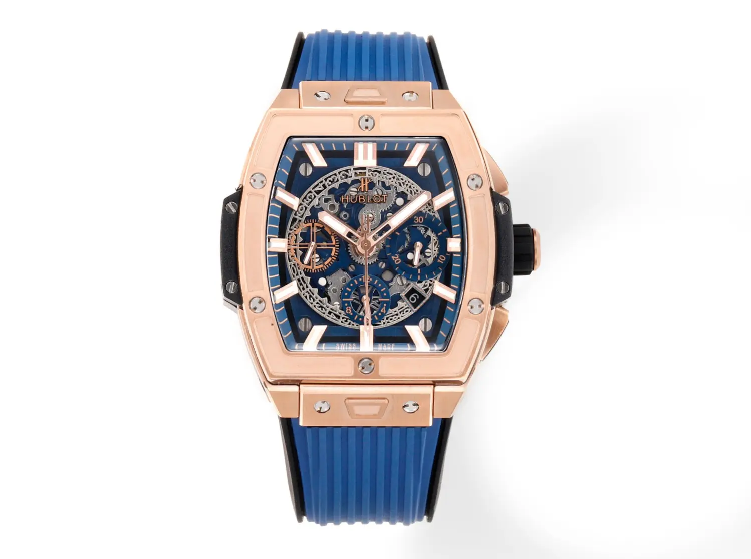 JJ Factory Hublot Spirit of Big Bang King Gold Blue Limited Edition Super Clone Watch – Model 642.NX.0170.RX