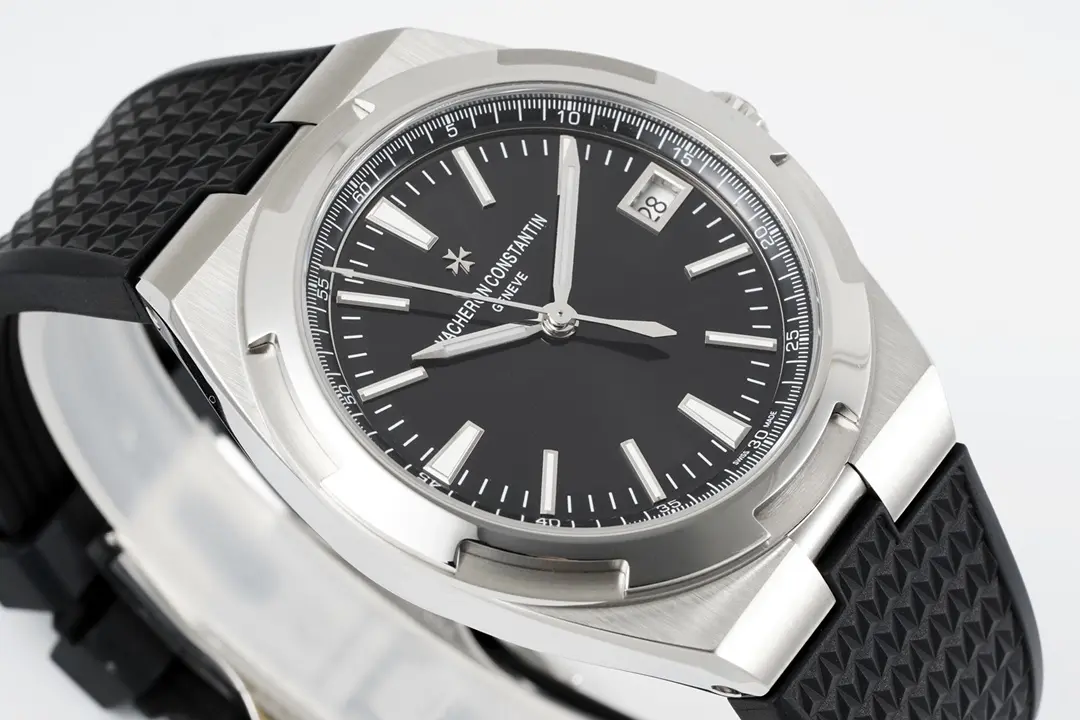JJ Factory Vacheron Constantin Overseas 4500V Series – Black Dial, Rubber Strap, Luxury Steel Super Clone Watch – Best Replica Quality - 图片 5