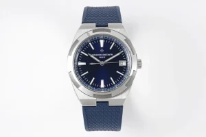 JJ Factory Vacheron Constantin Overseas 4500V Series – Blue Dial, Rubber Strap, Luxury Steel Super Clone Watch