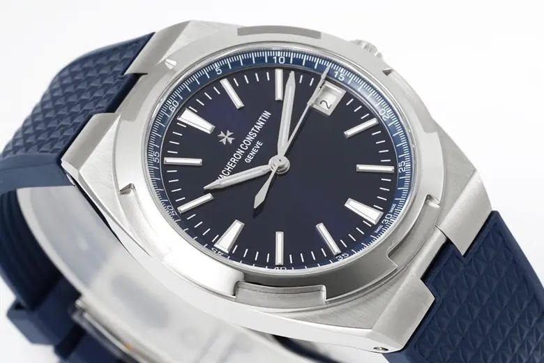 JJ Factory Vacheron Constantin Overseas 4500V Series – Blue Dial, Rubber Strap, Luxury Steel Super Clone Watch - 图片 5