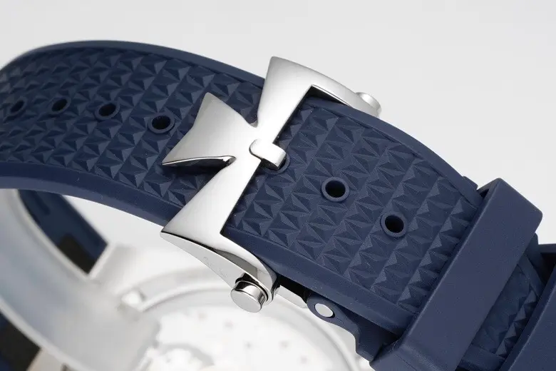 JJ Factory Vacheron Constantin Overseas 4500V Series – Blue Dial, Rubber Strap, Luxury Steel Super Clone Watch - 图片 8