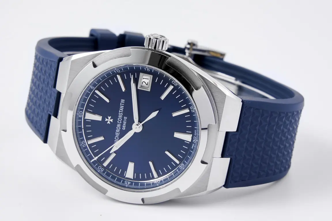 JJ Factory Vacheron Constantin Overseas 4500V Series – Blue Dial, Rubber Strap, Luxury Steel Super Clone Watch – Best Replica Quality - 图片 6