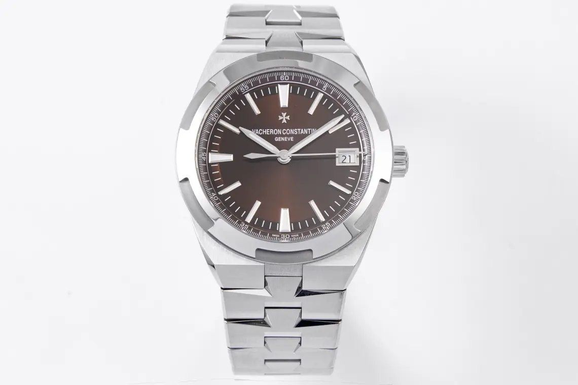 JJ Factory Vacheron Constantin Overseas 4500V Series – Brown Dial, Stainless Steel Bracelet, Luxury Automatic Super Clone Watch – Best Replica Quality