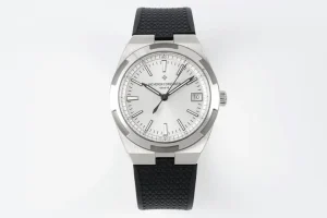 JJ Factory Vacheron Constantin Overseas 4500V Series – Silver Dial, Black Rubber Strap, Luxury Steel Super Clone Watch – Best Replica Quality