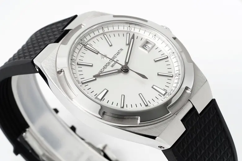 JJ Factory Vacheron Constantin Overseas 4500V Series – Silver Dial, Black Rubber Strap, Luxury Steel Super Clone Watch – Best Replica Quality - 图片 5