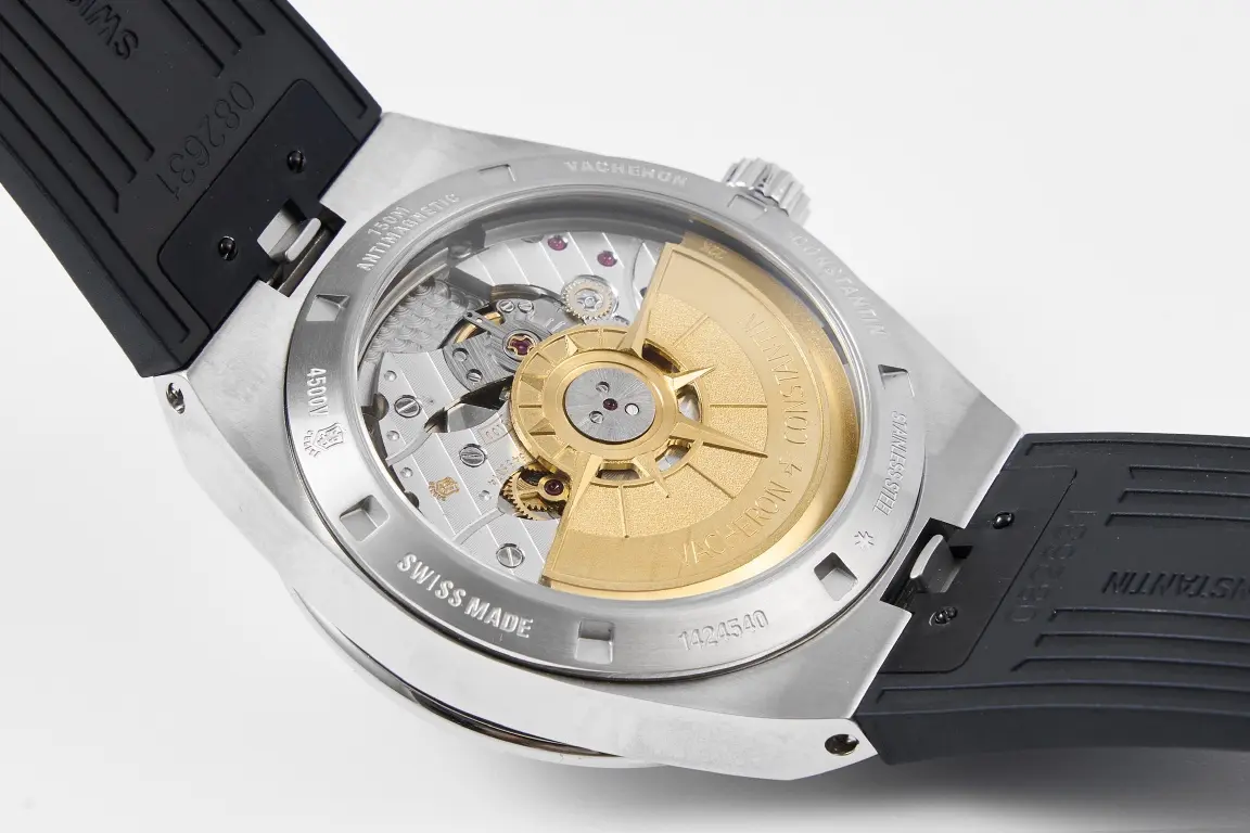 JJ Factory Vacheron Constantin Overseas 4500V Series – Silver Dial with Black Rubber Strap – Luxury Steel Super Clone Watch – Best Replica Quality - 图片 8