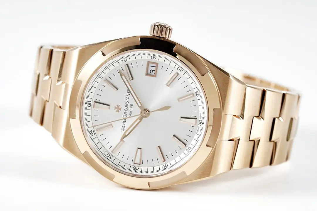 JJ Factory Vacheron Constantin Overseas Automatic Watch – Rose Gold Case, Brown Strap, Interchangeable Band System, Super Clone Watch - 图片 2