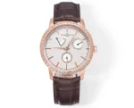 JJ Factory Vacheron Constantin Traditionnelle 83520/000R-9909 Mechanical Watch – Rose Gold, Brown Leather Strap, Multi-Function Dial, Top Super Clone Watch