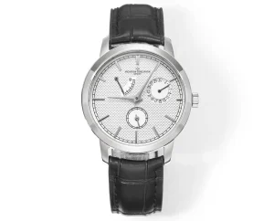 JJ Factory Vacheron Constantin Traditionnelle 83520/000R-9909 Mechanical Watch – Silver Dial, Black Leather Strap, Multi-Function Automatic Super Clone Watch, Best Replica Quality
