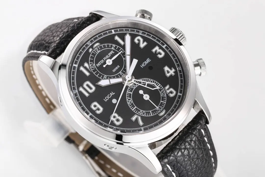 KM Factory Patek Philippe Complications 5924G Black Leather Super Clone Replica Watch - 图片 3