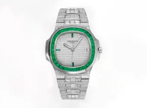 KM Factory Patek Philippe Nautilus 5719 Platinum Super Clone Replica Watch