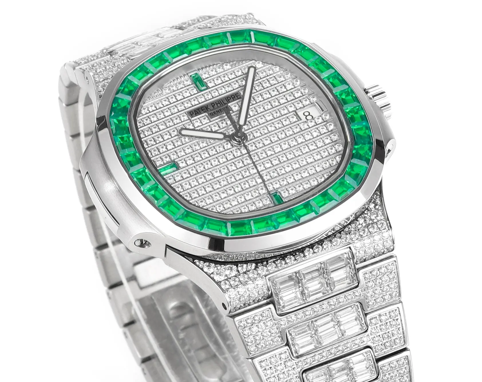 KM Factory Patek Philippe Nautilus 5719 Platinum Super Clone Replica Watch - 图片 3