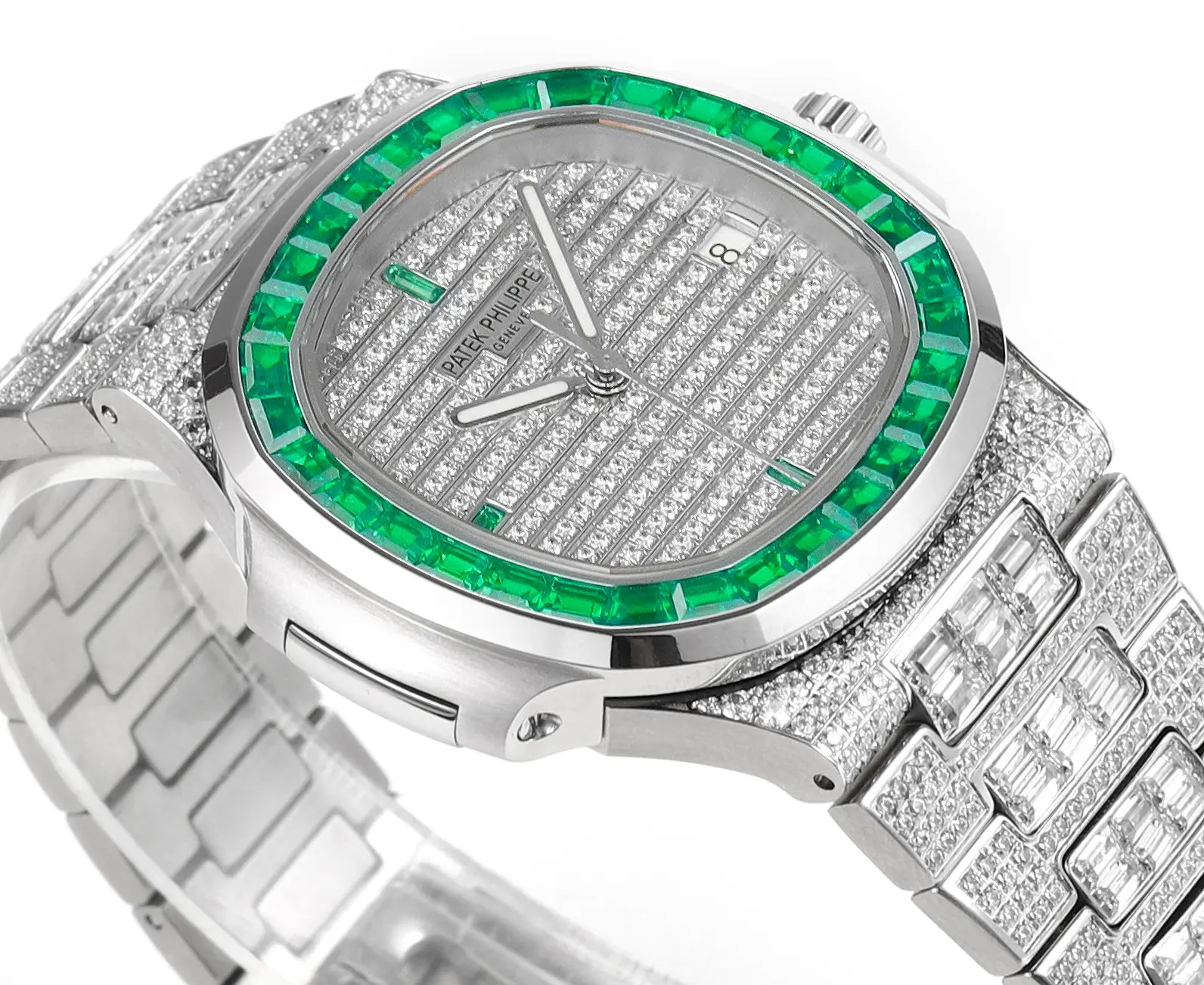 KM Factory Patek Philippe Nautilus 5719 Platinum Super Clone Replica Watch - 图片 5
