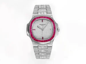 KM Factory Patek Philippe Nautilus 5719 White Gold Super Clone Replica Watch