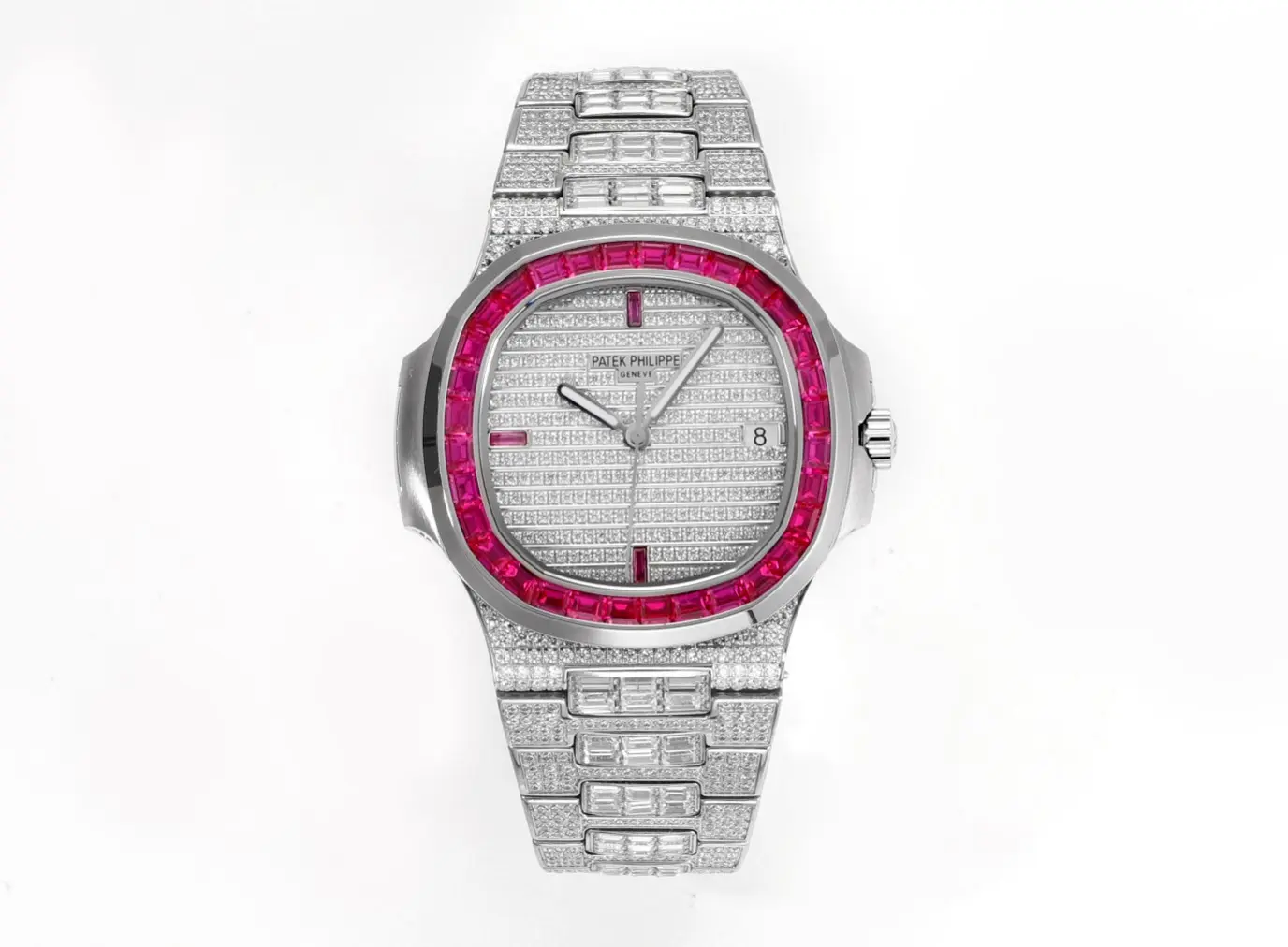 KM Factory Patek Philippe Nautilus 5719 White Gold Super Clone Replica Watch