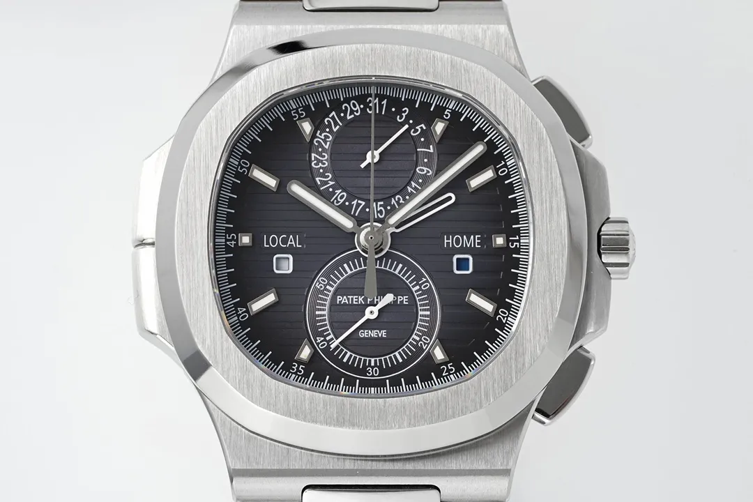 KM Factory SPP Nautilus 5990/1A Dual Time Steel Super Clone Watch - 图片 3