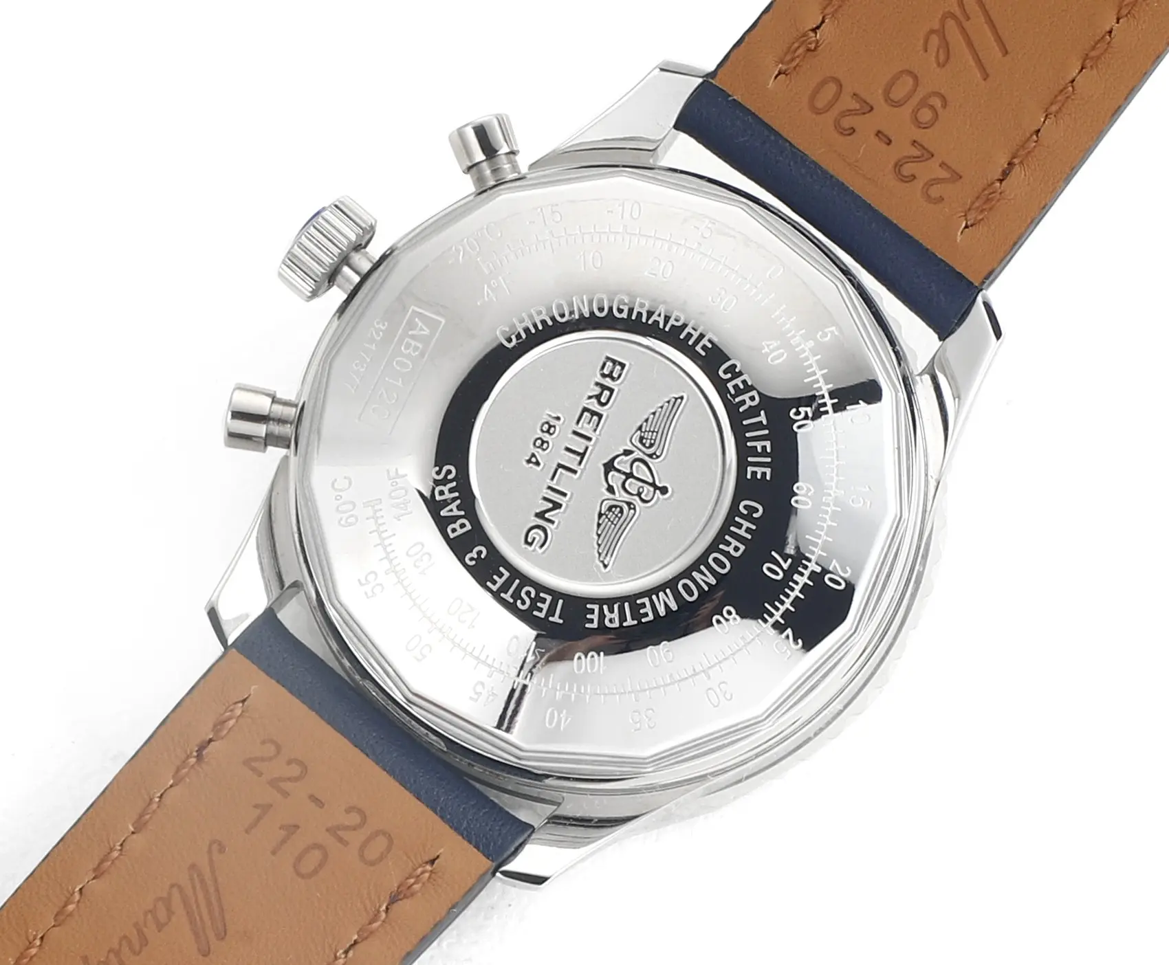 KOR Factory BLS Navitimer Chronograph Blue Leather Super Clone Breitling Replica Watch - 图片 7