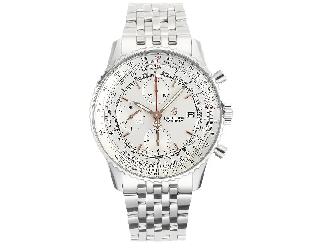 KOR Factory BLS Navitimer Chronograph Silver Stainless Steel – Super Clone Breitling Replica Watch