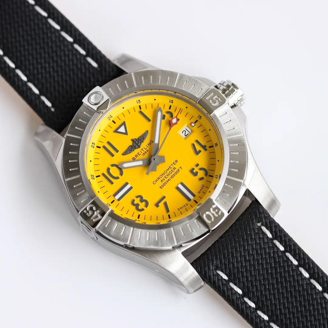 KOR Factory Breitling Avenger Automatic 45 Seawolf Yellow – Super Clone Watch - 图片 7
