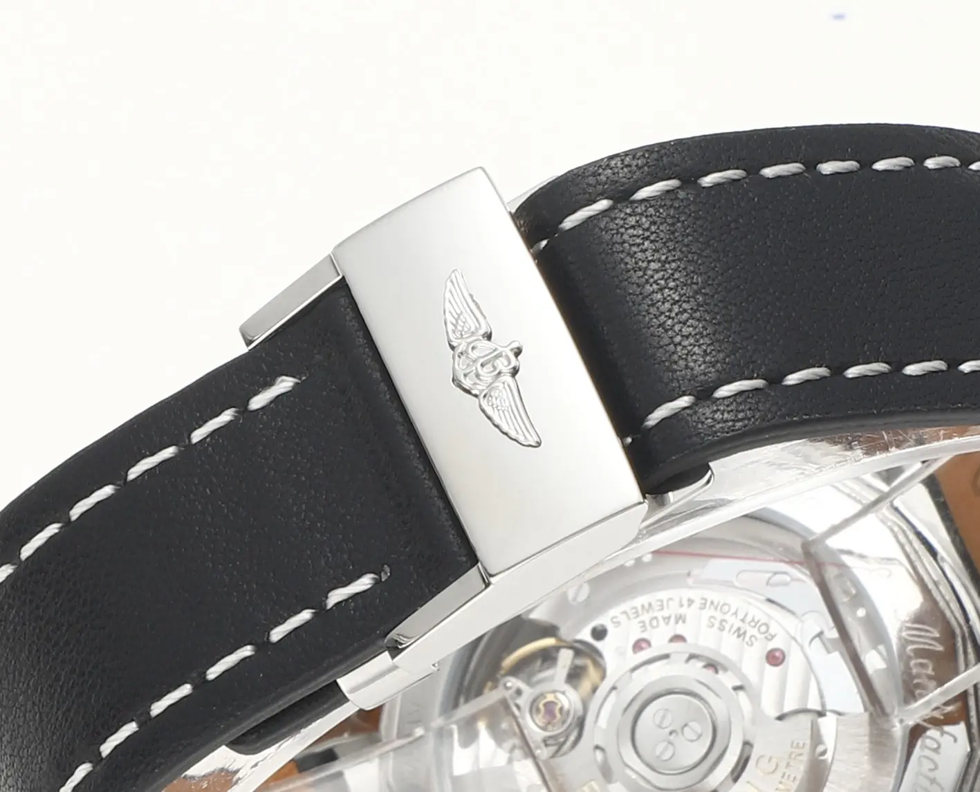 KOR Factory Breitling Navitimer 1 B01 Chronograph Black Leather – Super Clone Watch - 图片 9