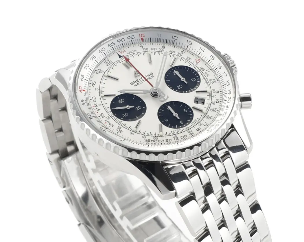 KOR Factory Breitling Navitimer 1 B01 Chronograph Silver – Super Clone Watch - 图片 3