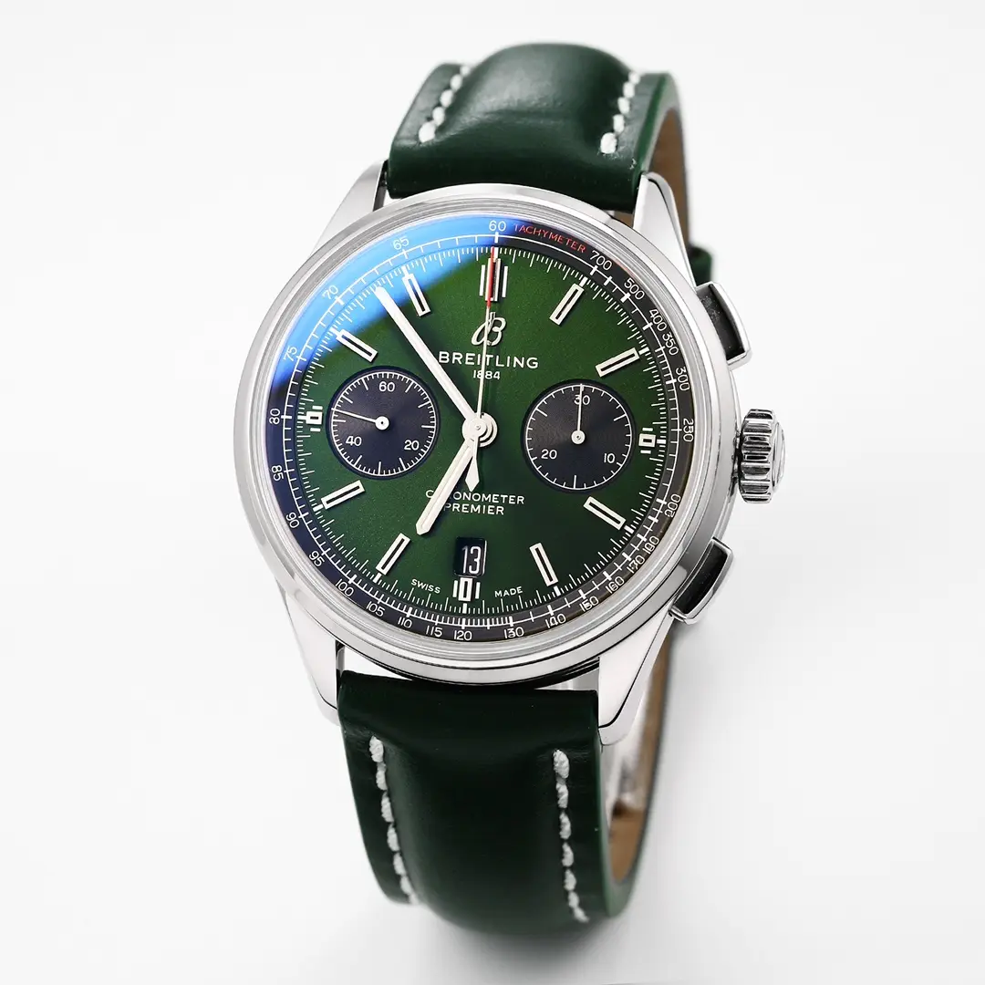 KOR Factory Breitling Premier B01 Chronograph Green Super Clone Watch – High-Quality Replica - 图片 2
