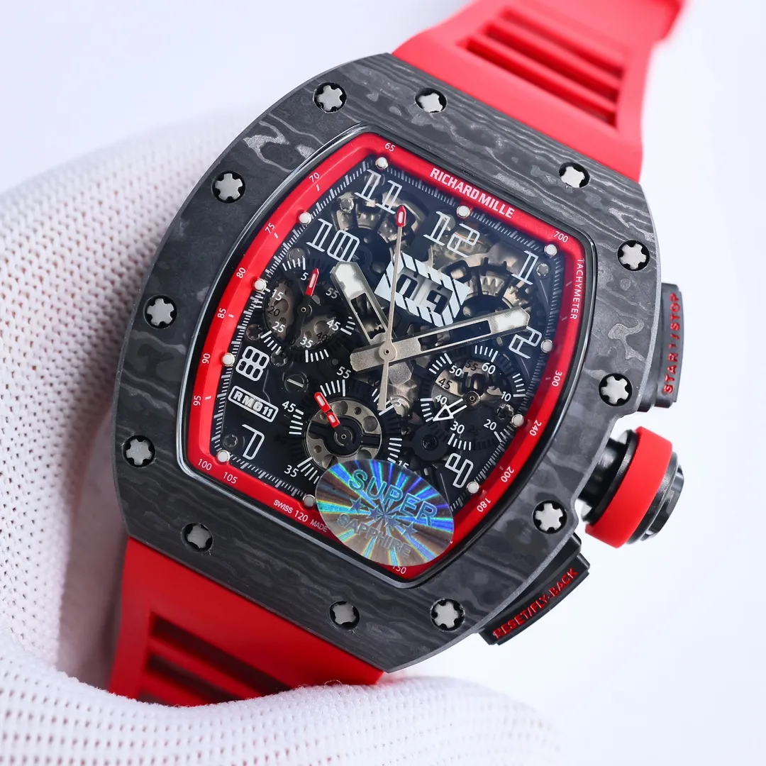 KV Factory Richard Mille RM011-FM Red Chronograph Super Clone Watch – Premium Replica Richard Mille - 图片 3