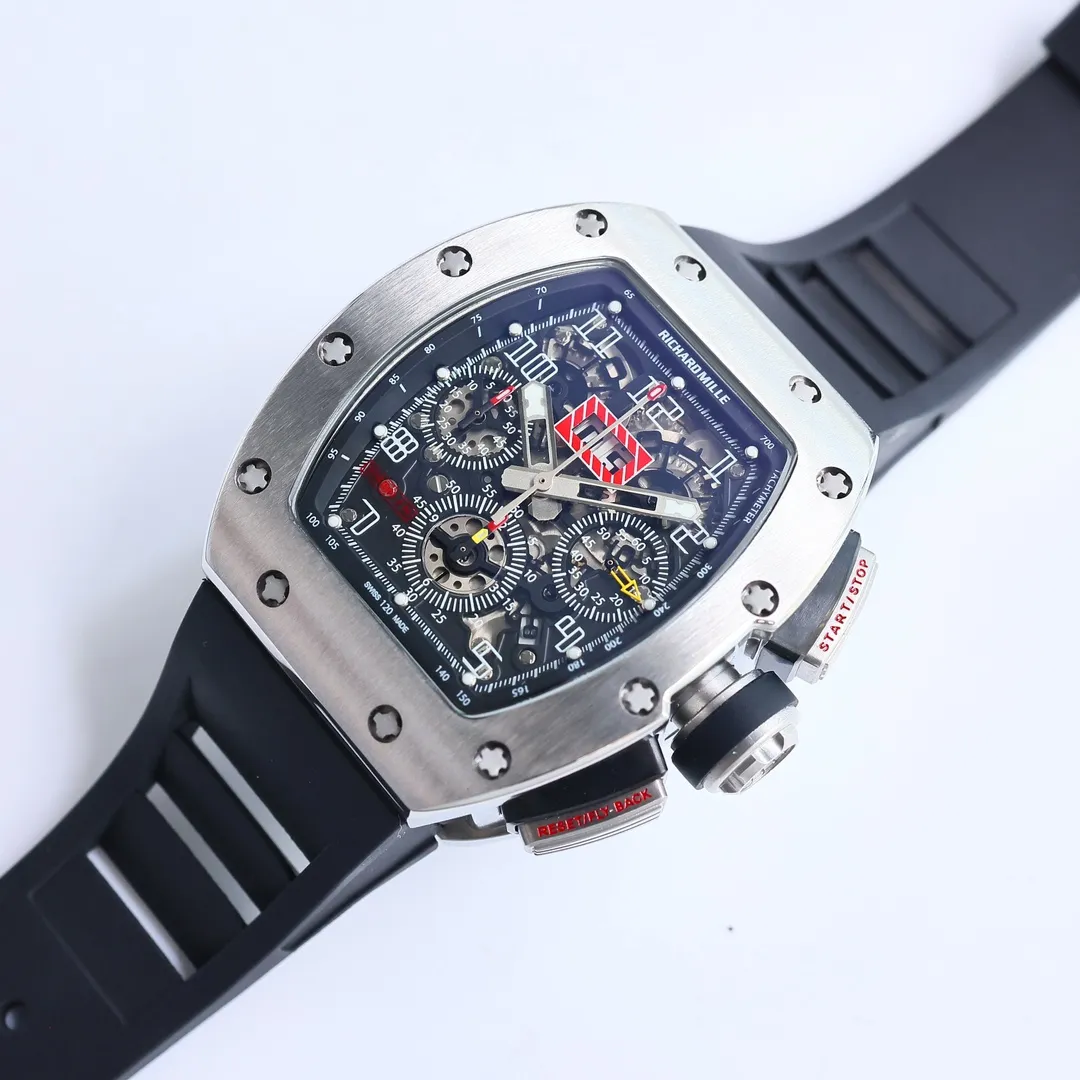 KV Factory Richard Mille RM011-FM Titanium Chronograph Black – Super Clone Watches - 图片 8