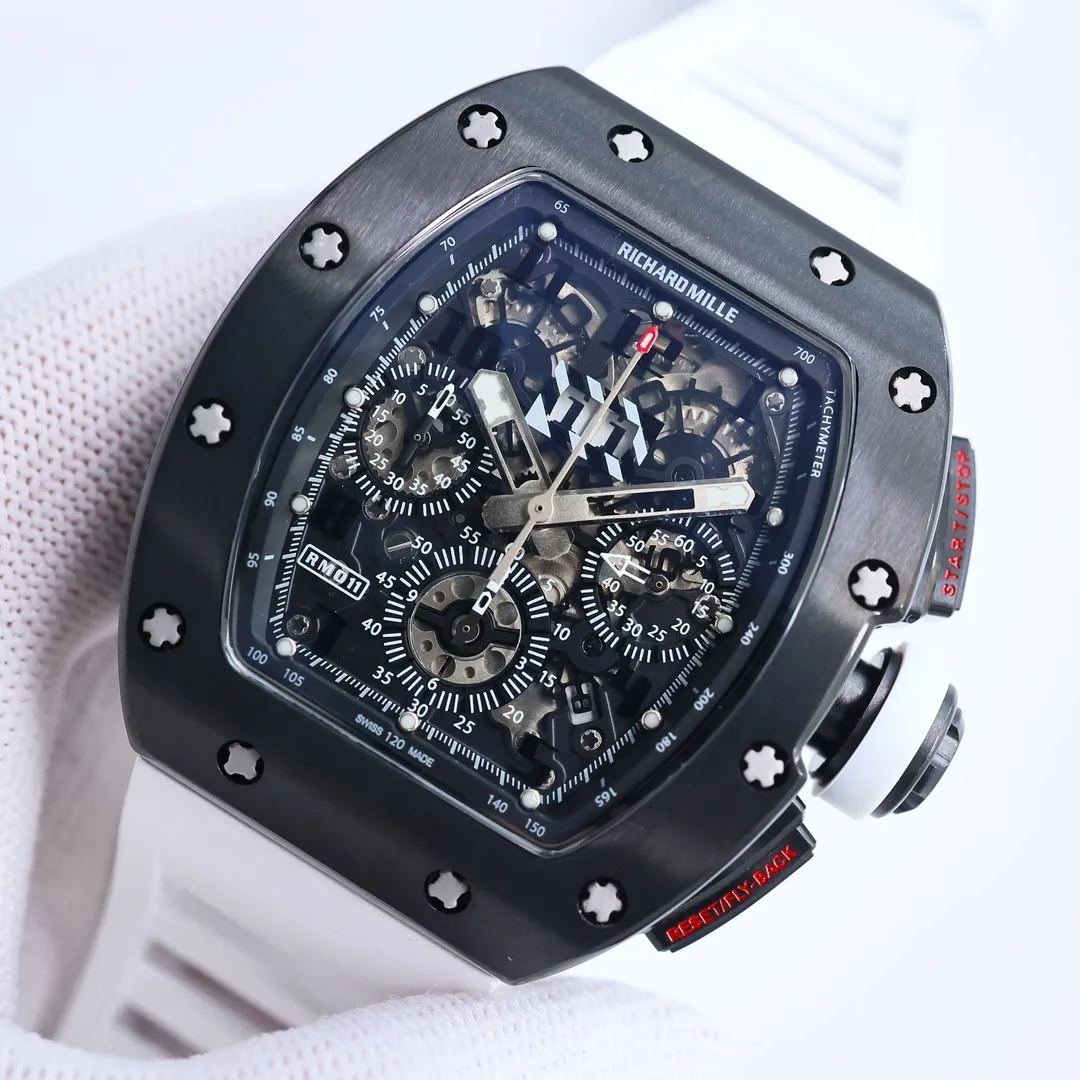 KV Factory Richard Mille RM011-FM White Strap Super Clone Watch – Premium Replica Richard Mille - 图片 3