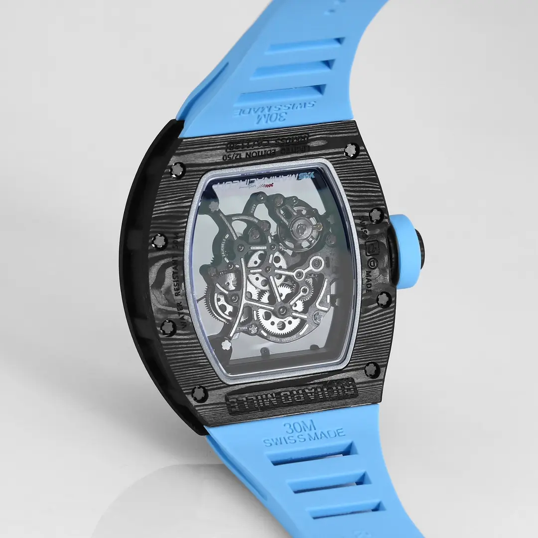 KV Factory Richard Mille RM055 Carbon Fiber Blue Super Clone Luxury Watch - 图片 9