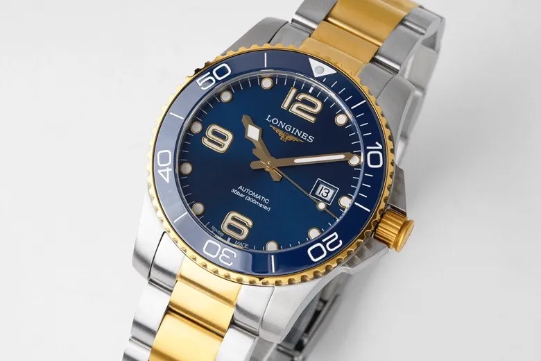 KY Factory Longines Conquest Diver Watch Gold Bezel Steel – Best Super Clone Edition - 图片 3