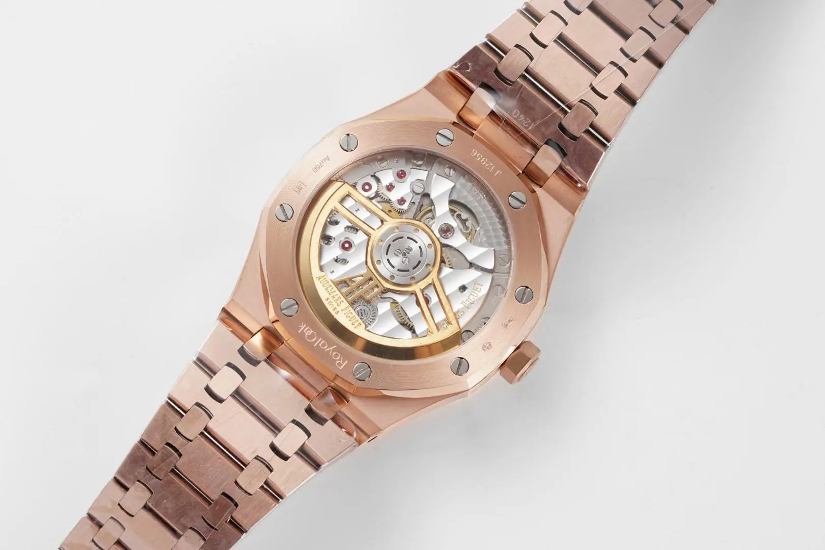 KZ Factory Audemars Piguet Royal Oak 15500 Rose Gold Black Dial Super Clone Watch - 图片 9