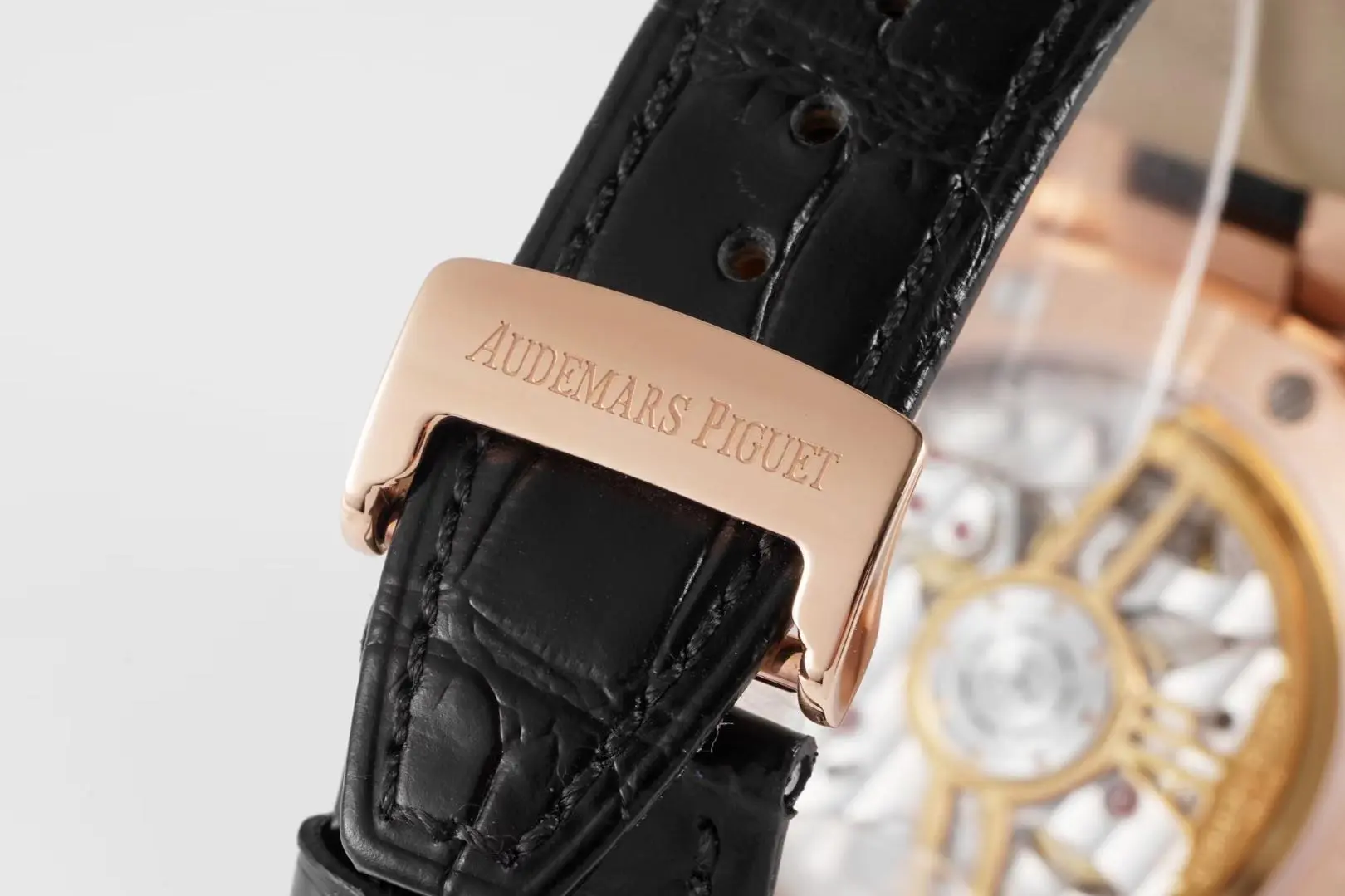 KZ Factory Audemars Piguet Royal Oak 15500 Rose Gold Black Super Clone Watch - 图片 8