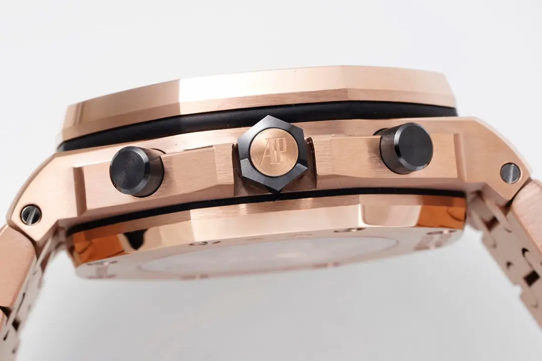 KZ Factory Audemars Piguet Royal Oak Offshore Rose Gold Blue Dial Chronograph – Super Clone Edition - 图片 7