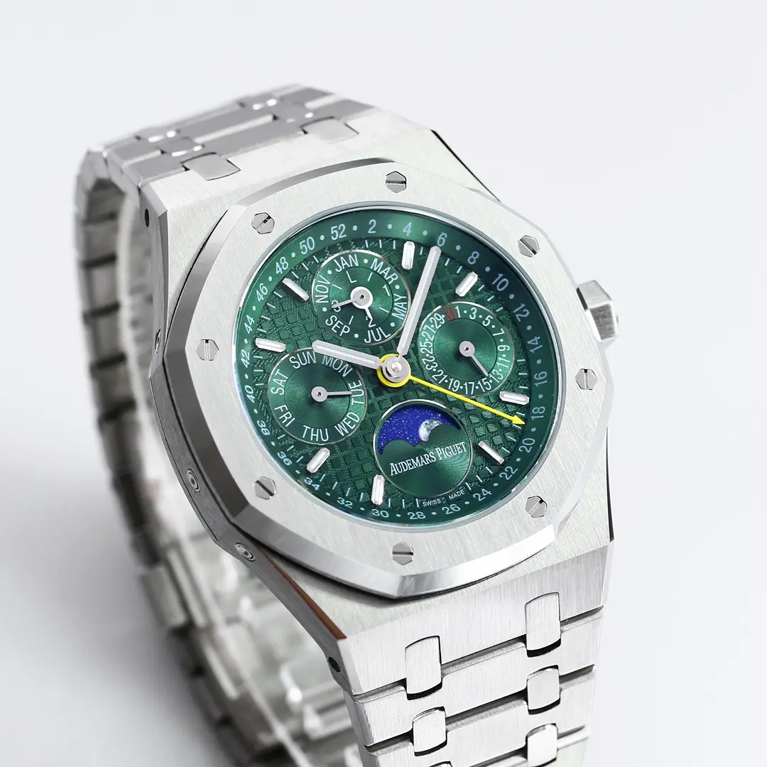 KZ Factory Audemars Piguet Royal Oak Perpetual Calendar Blue Dial Stainless Steel – Premium Super Clone Watch - 图片 2