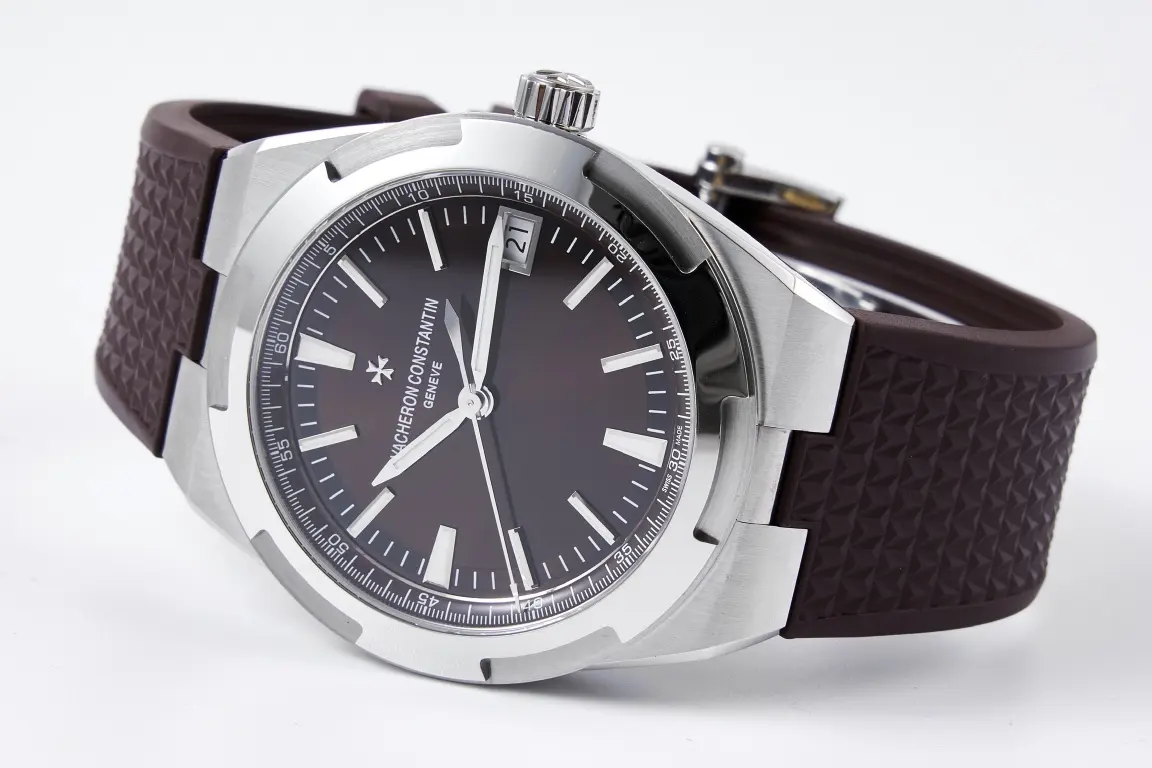 MKS Factory Vacheron Constantin Overseas 4500V Series – Brown Dial, Rubber Strap, Luxury Steel Super Clone Watch – Best Replica Quality - 图片 7