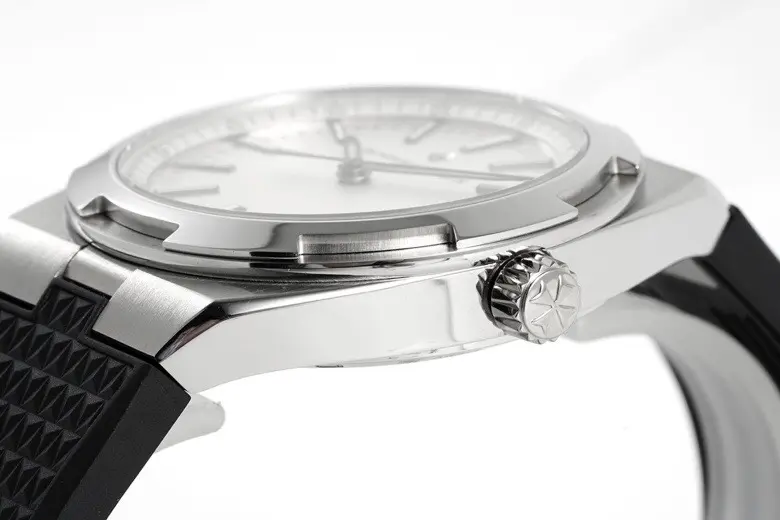 MKS Factory Vacheron Constantin Overseas 4500V Series – Silver Dial, Black Rubber Strap, Luxury Steel Super Clone Watch – Best Replica Quality - 图片 4