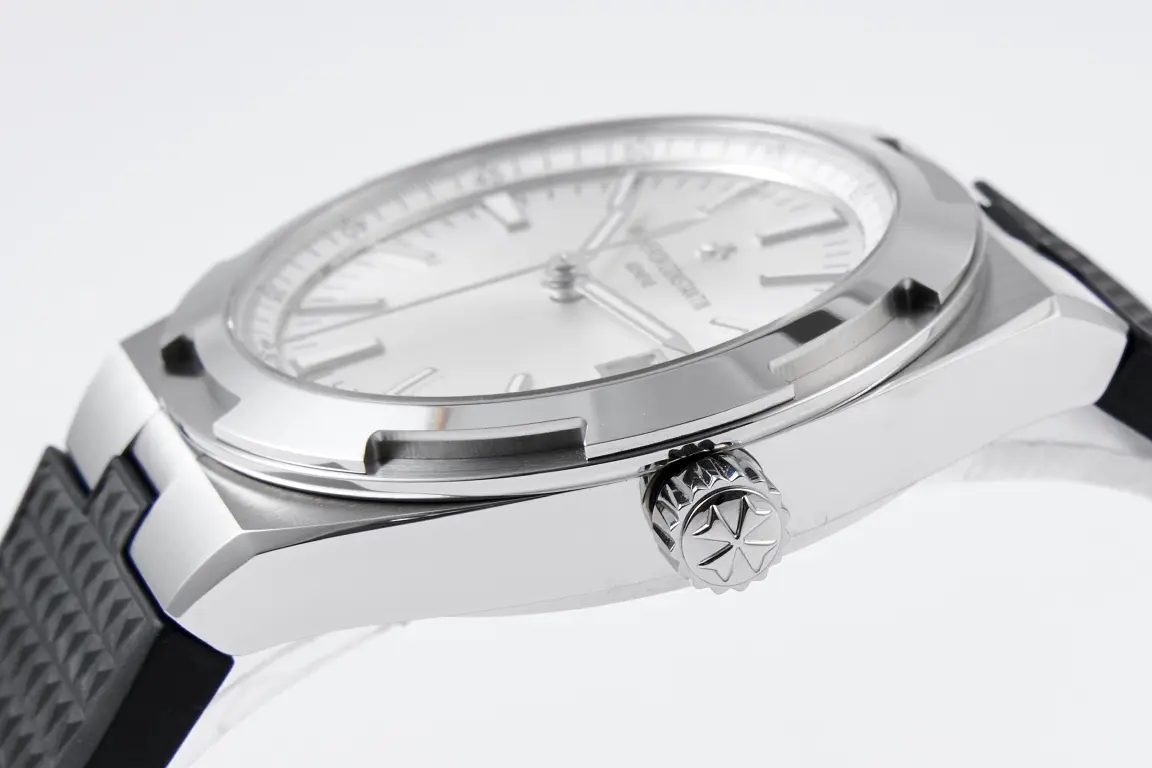MKS Factory Vacheron Constantin Overseas 4500V Series – Silver Dial with Black Rubber Strap – Luxury Steel Super Clone Watch – Best Replica Quality - 图片 6