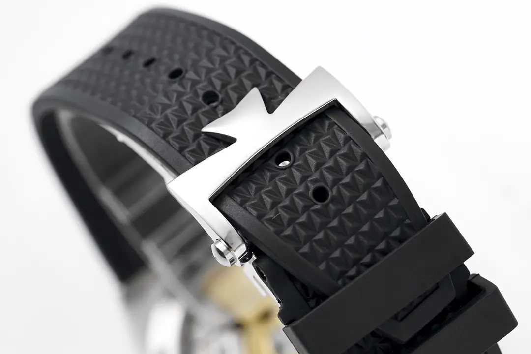 MKS Factory Vacheron Constantin Overseas Automatic Watch – Black Dial, Stainless Steel Case, Rubber Strap with Interchangeable System, Top Super Clone Watches Design - 图片 9