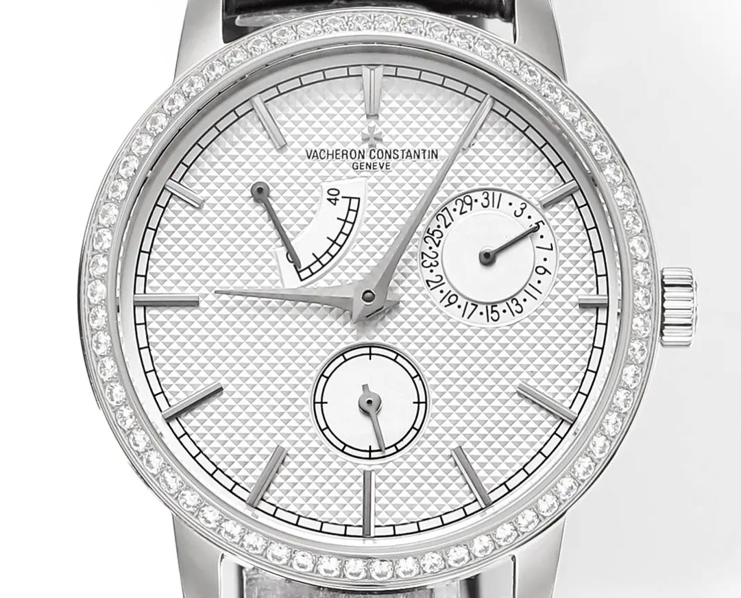MKS Factory Vacheron Constantin Traditionnelle 83520/000R-9909 Mechanical Watch – Silver Dial, Black Leather Strap, Multi-Function Design, Best Super Clone Quality - 图片 7