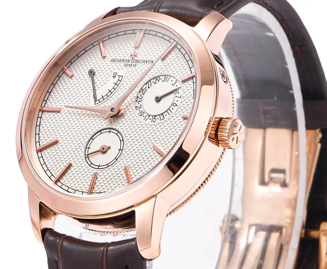 MKS Factory Vacheron Constantin Traditionnelle 83520/000R-9909 Rose Gold Mechanical Watch with Brown Leather Strap – Best Super Clone Edition - 图片 2