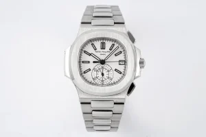 MP Factory Patek Philippe 5980 Silver Chronograph Super Clone Replica Watch